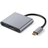 S-Impuls Hub USB-C 3 in 1, da USB-C a USB 3.0 + HDMI 4K a 60 Hz + USB-C PD