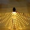 Toaboa Ali da danza del ventre a LED a 360 gradi per adulti con aste telescopiche da 20 - 100 cm, 2 modalità di controllo della luce LED, ali per bambini, LED isis, ali di farfalla per bambini