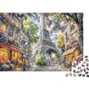 RMMERPCVREFE Torre Eiffel Strada di Parigi Puzzle 1000 Pezzi Carta per Adulti Relax Decorazione Famiglia 52x38cm/1000pcs