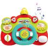 Jubilofex Giocattolo del volante - suono leggero, gioco musicale | Simulatore di guida di finzione interattiva per ragazzi ragazze per bambini educational kids with luci per lo sviluppo 'apprendimento '