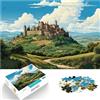 SYUNFEI Puzzle a forma di castello e puzzle, 1000 pezzi, per adulti, in legno, per tutta la famiglia e la (50 x 75 cm)