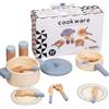 Generico Fai Finta Di Giocare A Giocattoli Da Cucina - Set Di Giocattoli Da Cucina In Legno | 10 Pezzi Simulazione Di Cucinas Giocattolo Set Di Pentole E Padelle Giocattolo, Giochi Educativi In le