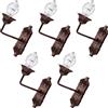 Happyyami 5 Lampade in Miniatura per Tavolo di Sabbia 1:87 in Abs, Decorazione Paesaggistica Luminosa per Costruzione di Case Fai-da-te