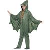 SMIFFYS Costume Dinosauro Pterodattilo, Verde, tuta con cappuccio tutto-in-uno e ali attaccate Halloween