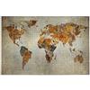 Mnsruu Mappa Del Mondo Vintage Arte Puzzle da 500 pezzi Adulti Puzzle Divertente di Decompressione Intellettuale Gioco per Bambini Adolescente