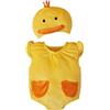 Generic Neonato Tutina da Pulcino Bambino Pasqua Pagliacetto con Cappuccio Unisex Completo di Pulcino Costumi Neonati Vestito Pasqua Flanella Animale Pollo Tutina Vestito Pulcini