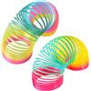 LIMEOW 2 Pezzi Molla Giocattolo,Gadget per Bambini, Spring Toy, Rainbow Spiral, Spring Coil Arcobaleno Magico for Children Mini Molla Divertenti sorgenti Arcobaleno per Bambini