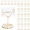 VINATO 30 Pezzi Oro Segnaposto Matrimonio A Forma Di Cuore, Segnaposto Tavolo Per Matrimoni, Banchetti, Feste E Ristoranti