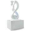 Zen Light Zen'Light - Fontana interna moderna Ammor bianco con luce LED colorata - decorazione in stile arte contemporanea ideale per meditazione e relax, design originale circuito chiuso sfera girevole, 31 x