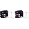 De'Longhi 2 Bicchieri Termici di Vetro a Doppia Parete DLSC325, Vetro Resistente in Borosilicato, Confortevole da Tenere, Senza Condensazione, Lavabile in Lavastoviglie, Capacità 300ml