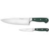 WÜSTHOF Classic Set di Coltelli con Coltello da Chef e Coltello da Verdura, Fresh Rosemary (Verde)