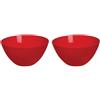 Excelsa Rainbow Insalatiera, Rosso, (Confezione da 2)