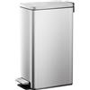 EKO Pattumiera Cucina Stella Slim 30L con Pedale | Acciaio Inox Antimpronta | Design Compatto | Chiusura Silenziosa Bagno