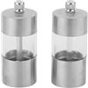 Salter BW11840EU7 Set Di Macinacaffè Per Sale E Pepe - Mini Mulini Per Condimenti, Set Per Tritatutto Per Granturco, Meccanismo Di Macinazione In Ceramica Regolabile, Finestra In Acrilico, Manuale