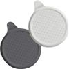 JADUFHU Confezione da 2 Tappo per Scarico in Silicone, Copertura Universale da 15 cm, Tappo Flessibile per Lavello Cucina, Bagno, Doccia e Lavanderia, Grigio e Bianco