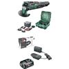 Bosch AdvMulti18+UnivProjS + Batteria 18V 2,5Ah e caricabatterie AL 18V-20