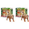 CRAZE Stretchy Animals Big Predators - Figure di animali con pelliccia elastica, imbottitura speciale, effetti speciali e carte da gioco, 16 modelli da collezionare (Confezione da 2)