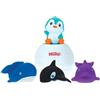 Nuby Giocattolo da bagno pop up pinguino con 3 irrigatori da bagno - giocattolo da bagno stimolante la coordinazione occhio-mano dei vostri piccoli - ideale per i + 18 mesi