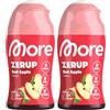 MORE NUTRITION More Zerup, Red Apple, 65 ml, per fino a 8 l, sciroppo senza zucchero con veri estratti di frutta, vegano, zero calorie, made in Germany (Confezione da 2)