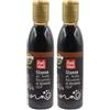 Baule volante Glassa di Aceto Balsamico di Modena IGP Biologico - Naturale e Aromatica - Condimento per Insalate, Verdure e Piatti Creativi (Confezione da 2)