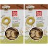 Baule volante Taralli al finocchio semi-integrali biologici - Snack croccante con farina di grano tenero tipo 2, olio extravergine di oliva e vino bianco - Perfetti per antipasti (Confezione da 2)
