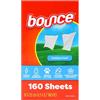 SMART BUNDLES Bounce - Fogli per asciugatrice, ammorbidente e fresco profumo, a lunga durata, per asciugatrice, aiutano a ridurre le rughe e ammorbidire i tessuti, respingono pelucchi e capelli, 160 p