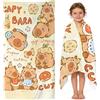 FCXVXCL Capybaras Asciugamano Spiaggia 70×150cm Asciugamani da Piscina Asciugamano da Viaggio Animal Print Microfibra Asciugatura Rapida Morbido per Viaggi Campeggio