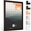 Bildershop-24 Cornice per puzzle London per puzzle ca. 500-1000 pezzi, 48 x 68 cm, 68 x 48 cm, wengé (decoro) con vetro acrilico