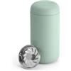 Fellow Carter Move - Tazza da viaggio con isolamento sottovuoto in acciaio inox per caffè e tè, con interno in ceramica e paraspruzzi, con chip di menta, tazza da 340 ml