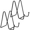 YiliYa Cavalletto espositore per piatti in metallo, 2 pezzi, supporto per piatti decorativi, portapiatti decorativo, supporto 11,4 cm, in ferro, cavalletto per piatti, foto, libri, immagini, cornici