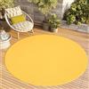 TAPISO Tappeto Rotondo a Pelo Corto, per Interni ed Esterni, Resistente ai Raggi UV, Tinta Unita, per Soggiorno, Camera da Letto, cameretta dei Bambini, Design Moderno, Öko-Tex 100 x 100 cm