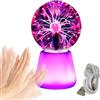 Generic Luce al plasma | Lampada touch a 7 colori | Sfera elettrica al plasma - per Natale, casa, scuola, ufficio, appartamento, università, dormitorio, soggiorno, camera da letto, studio