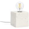 Decor Space Lampada da tavolo Mandla in marmo bianco 12x12