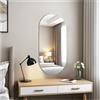 JMITHA Specchio da Parete Ovale 30 x 60 cm Senza Cornice Specchio Ovale Moderno Specchio da Parete Grande Decorativo per Bagno Ingresso Soggiorno