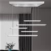 MAKA change your life quality MAKA Lampadario a Sospensione | Lampadario LED con Telecomando Dimmerabile per Luce Calda e Fredda 3000K-6500K | Lampadario Moderno per Soggiorno, Cucina, Camera da Letto | 38W