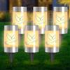 BYZESTY Lumini Cimitero LED, 6 Pezzi Lume Funerale a LED, Lumino Cimitero, Lumino LED per Cimitero, Lumino Elettrico per Cimitero con Spina di Terra per Cimitero