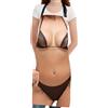 FunChaos Grembiule da Cucina Creativo e Divertente Donna Bikini 3D, Cuoco Grembiule Sexy Regolabile e Impermeabile per BBQ, Cosplay e Feste, Regalo Divertente per Donna, Moglie o Coppie