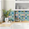 AREDE 32 Pz Adesivi per Piastrelle Bagno e Cucina 10 x 10 cm Autoadesivo Decorazione Adesivo murale in PVC Impermeabile Adesivi Parete mattonelle mosaico stile / T1008