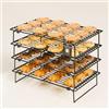 YOYIKKO 4 Griglie di Raffreddamento per Cucinare e Cuocere al Forno, Pieghevoli a 4 Livelli 26 x 41cm per Lotti di Biscotti, Antiaderenti e Senza BPA, Adatte al Forno e alla Lavastoviglie (nero-98)