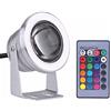 BDSHL Faretto a LED Luce Subacquea 10w Luce del Paesaggio Specchio Convesso IP68 Impermeabile DC12V 24V Telecomando RF Colorato Luce della Fontana del Giardino roccioso Piscina