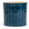 Vimin Box Elegante Vaso in Terracotta, | BLU MARE con Archi decorati | Diametro 13,5 cm - Altezza 13 cm | Vaso Decorativo per Piante, Fiori, Bonsai, piante grasse, Sansevieria | Coprivaso da Interno Moderno