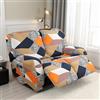 JORTUIO Copripoltrona Relax Reclinabile Elasticizzata, 1 2 3 posti Copridivano Poltrona Relax Antiscivolo Copertura Fodera per Poltrona Reclinabile con Tasca Sofa Protettore ( Color : #12 , Size : 2 seat (6pc