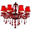 Aiwen Lampadario Cristallo Bicchiere Luce Pendente LED Plafoniera Illuminazione Indoor Casa Decoration Soggiorno Sala Ristorante Lampada da Soffitto 10 Luci Con paralume