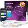 Aigostar LED Striscia Alexa 10 Metri, Luci Led RGB con 28 Tasti IR Telecomando, Strisce Led Wi-Fi Compatibile con Alexa e Google Assistant, Sync Music, per Festa/Bar/Camera/Sala E-Sport, 24 Watt