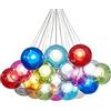 VanMe Lampada A Sospensione A Sfera in Vetro A Bolle colore Lampadario in Vetro Creativo per Soggiorno Ristorante Camera Da Letto Hotel Lampada A Soffitto dal Design Moderno E Minimalista Lampadina G4