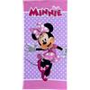 CARTOON Telo Mare Bambina Minnie Mouse 70x140 cm Asciugamano Microfibra 100% Poliestere Asciugatura Rapida Telo Spiaggia Piscina Rosa Pois Disney Idea Regalo Minnie