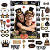 Flintronic Photo Booth Compleanno Accessori, Photo Booth Props, Carta Foto Decorazione per Festa Compleanno -Gadget 18 Anni Fai da Te
