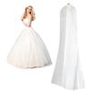 Tigerkinwit Custodia Porta Abito da Sposa 72 Traspirante Custodia Porta Abiti Copriabiti Antipolvere per Abiti da Sposa Abiti da Sera Cappotti Lunghi 180 x 80 x 22cm (Bianca)