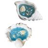 NatureMan 2 pz candele a forma di conchiglia - Candela a forma di stella marina, candele profumate alla soia ispirate all'oceano - Candele decorative estetiche costiere per casa, bagno e regalo (conchiglia)