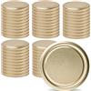 Pullmer Coperchio per bicchieri da 100 mm, tappo a vite, coperchio Twist-Off (oro, 50 pezzi)